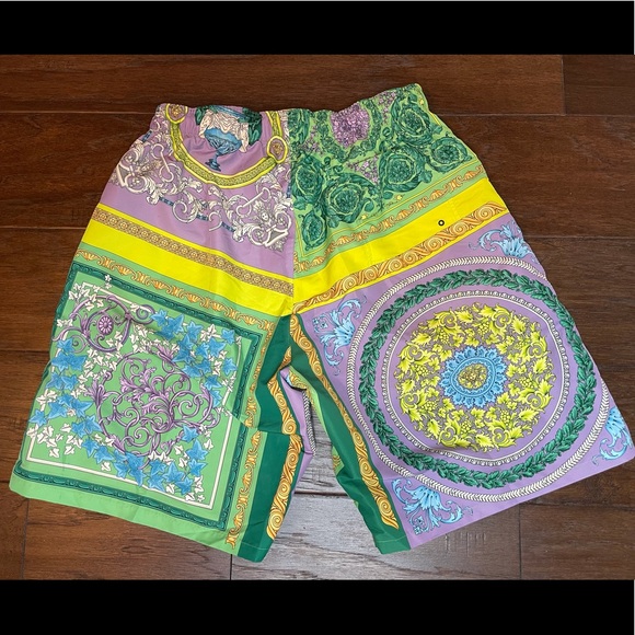 Authentic Versace Barocco Mosaic Print Swim Shorts - Picture 2 of 4